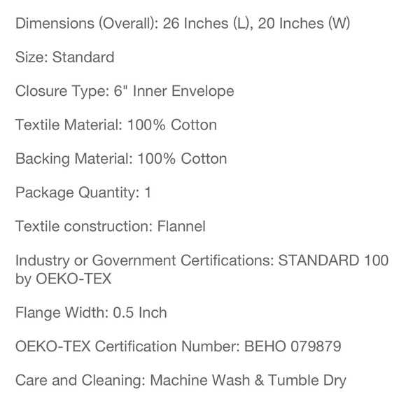 Threshold Striped Flannel Standard Sham - Picture 5 of 6